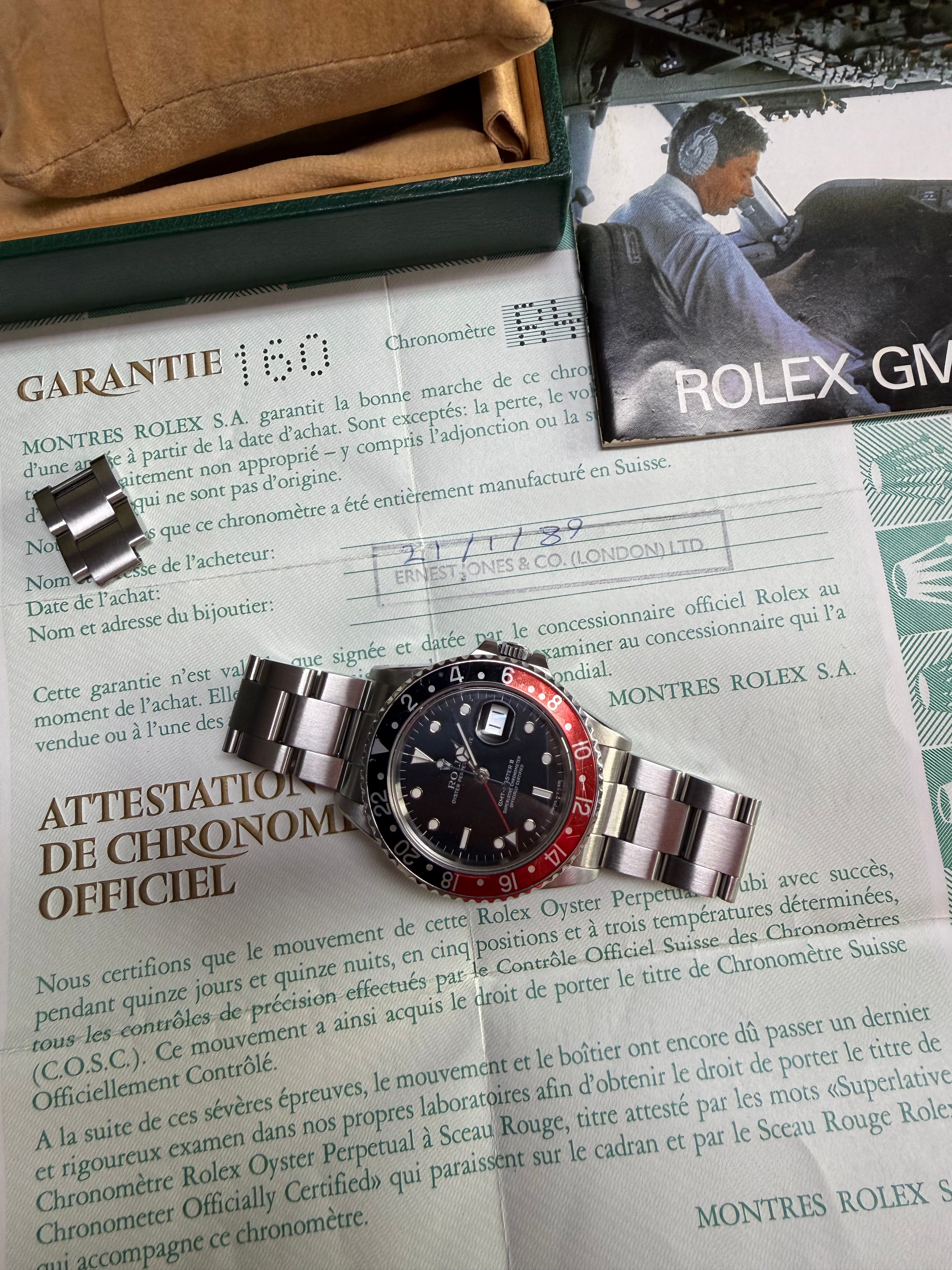 Rolex 16760 GMT Master Coke "Fat Lady"