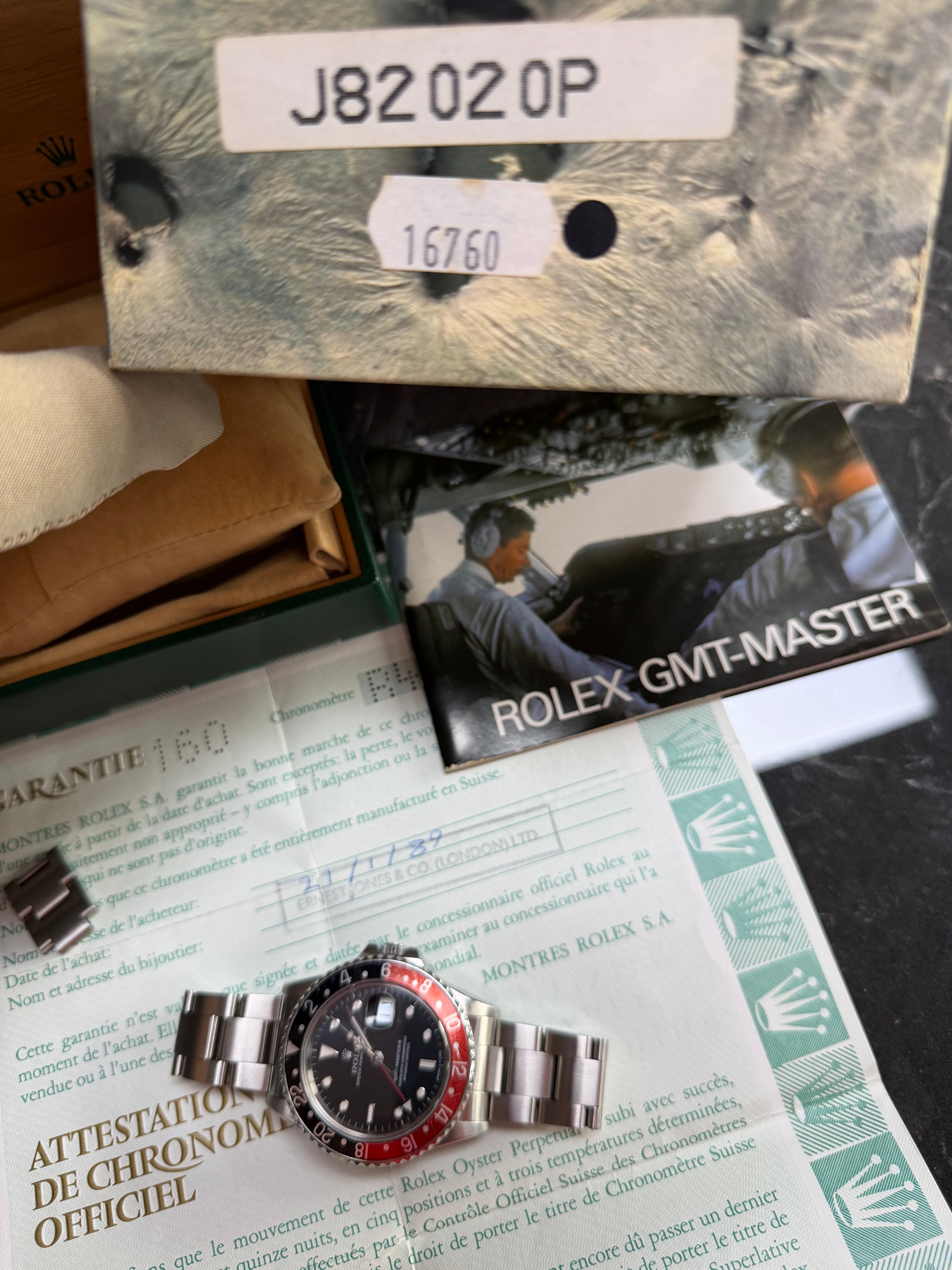Rolex 16760 GMT Master Coke "Fat Lady"
