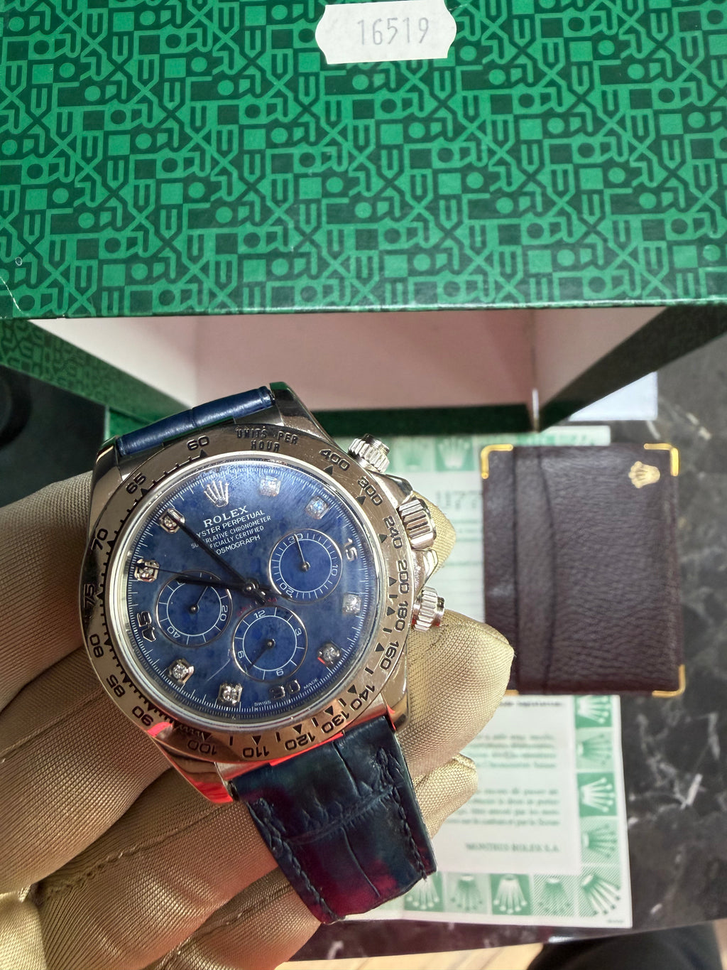 Rolex Daytona 16519 Zenith Blue Sodalite