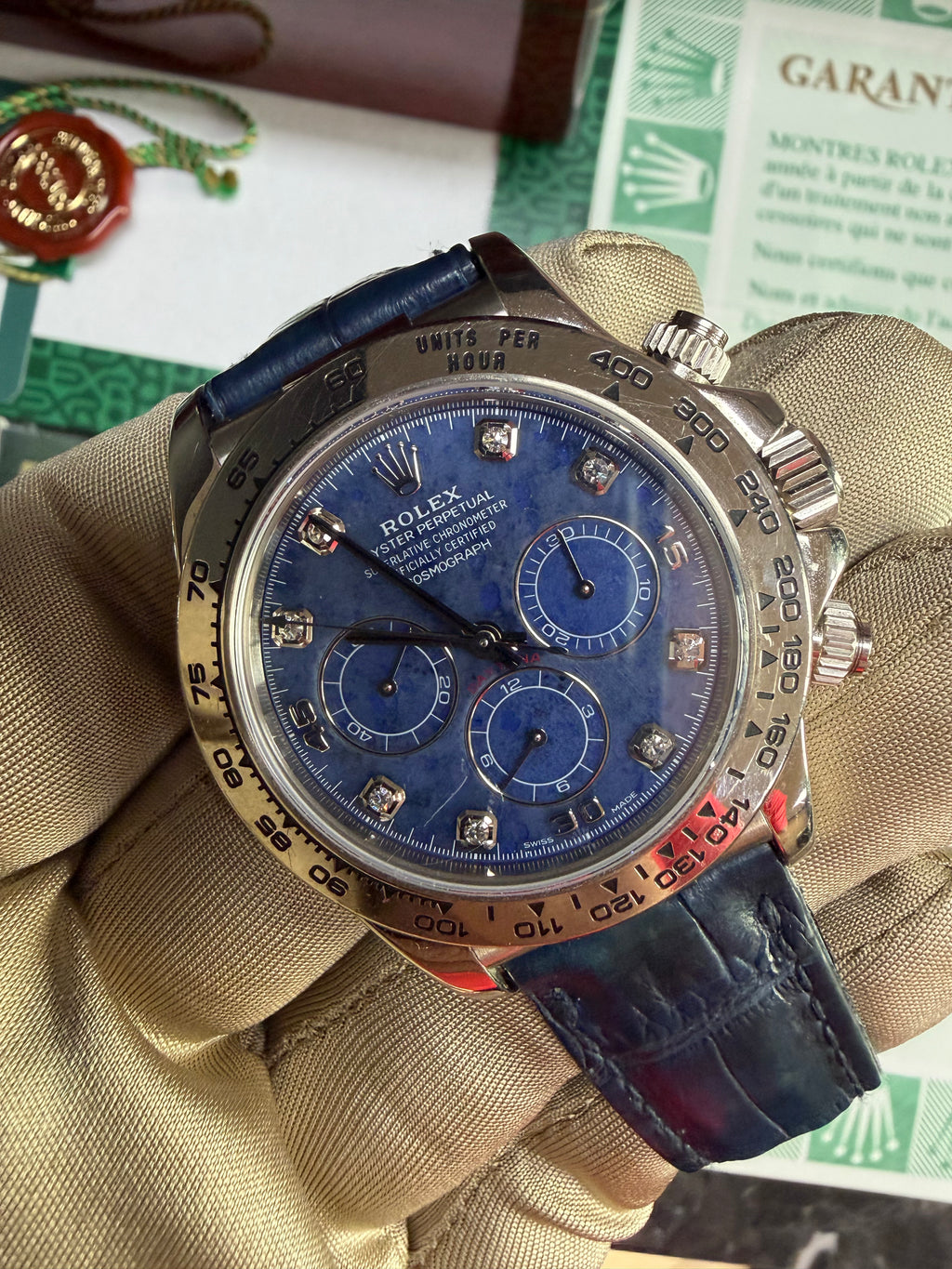 Rolex Daytona 16519 Zenith Blue Sodalite