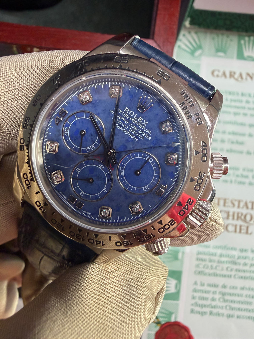 Rolex Daytona 16519 Zenith Blue Sodalite