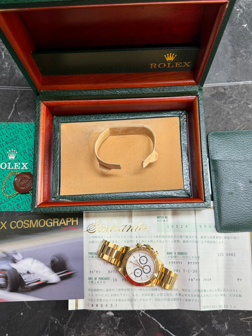 Rolex Daytona 16528 Zenith White Dial