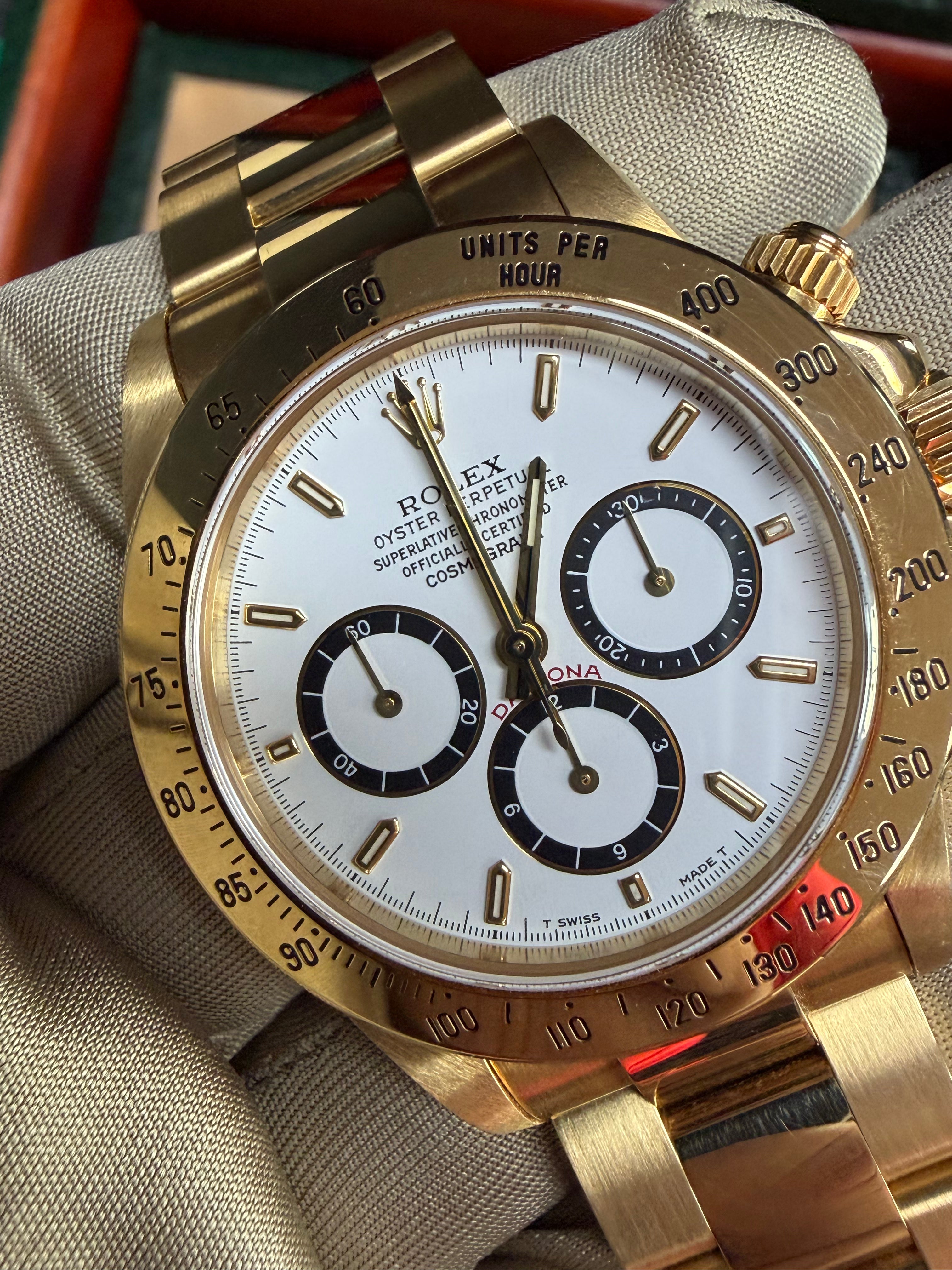 Rolex Daytona 16528 Zenith White Dial