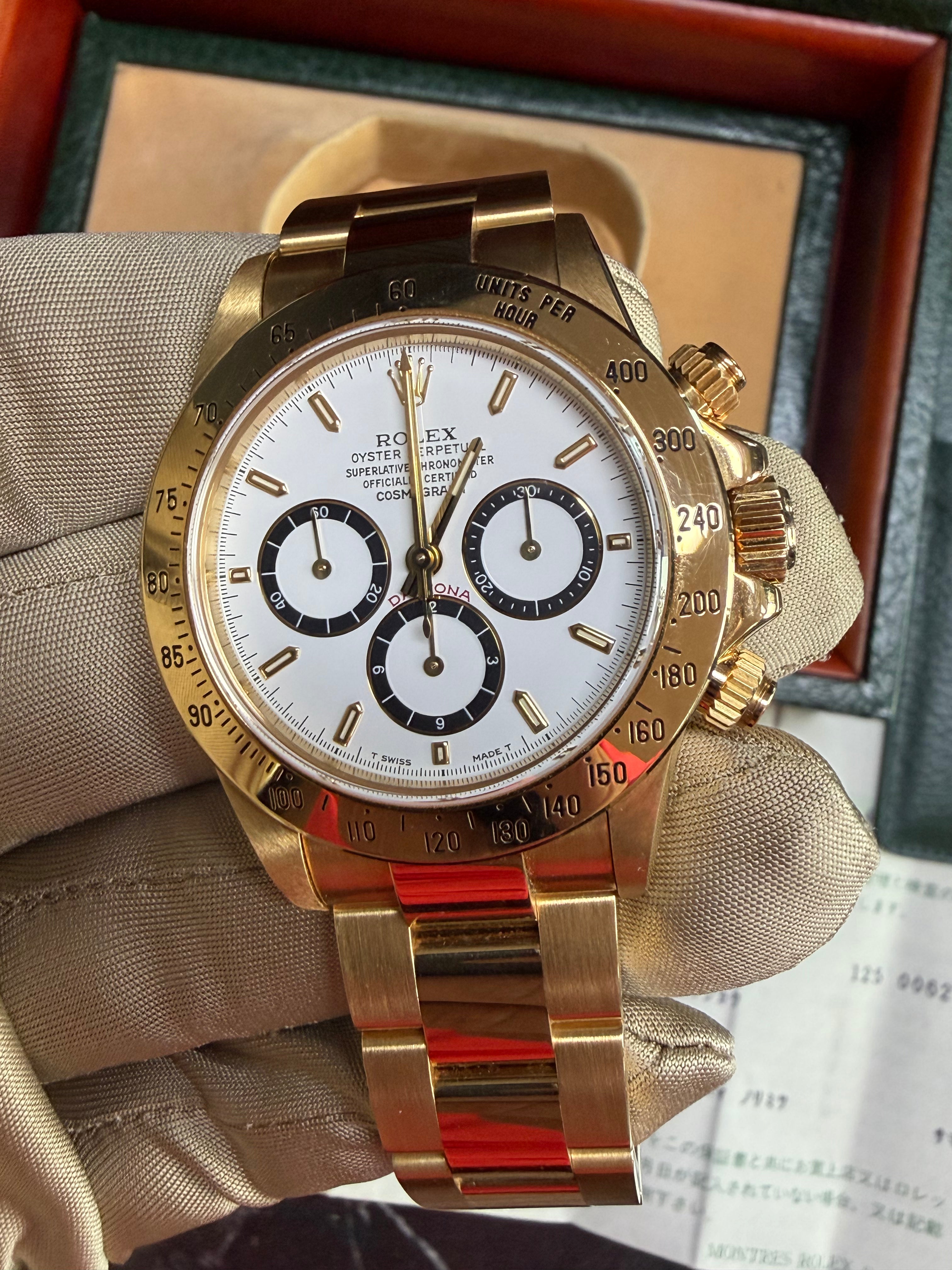Rolex Daytona 16528 Zenith White Dial