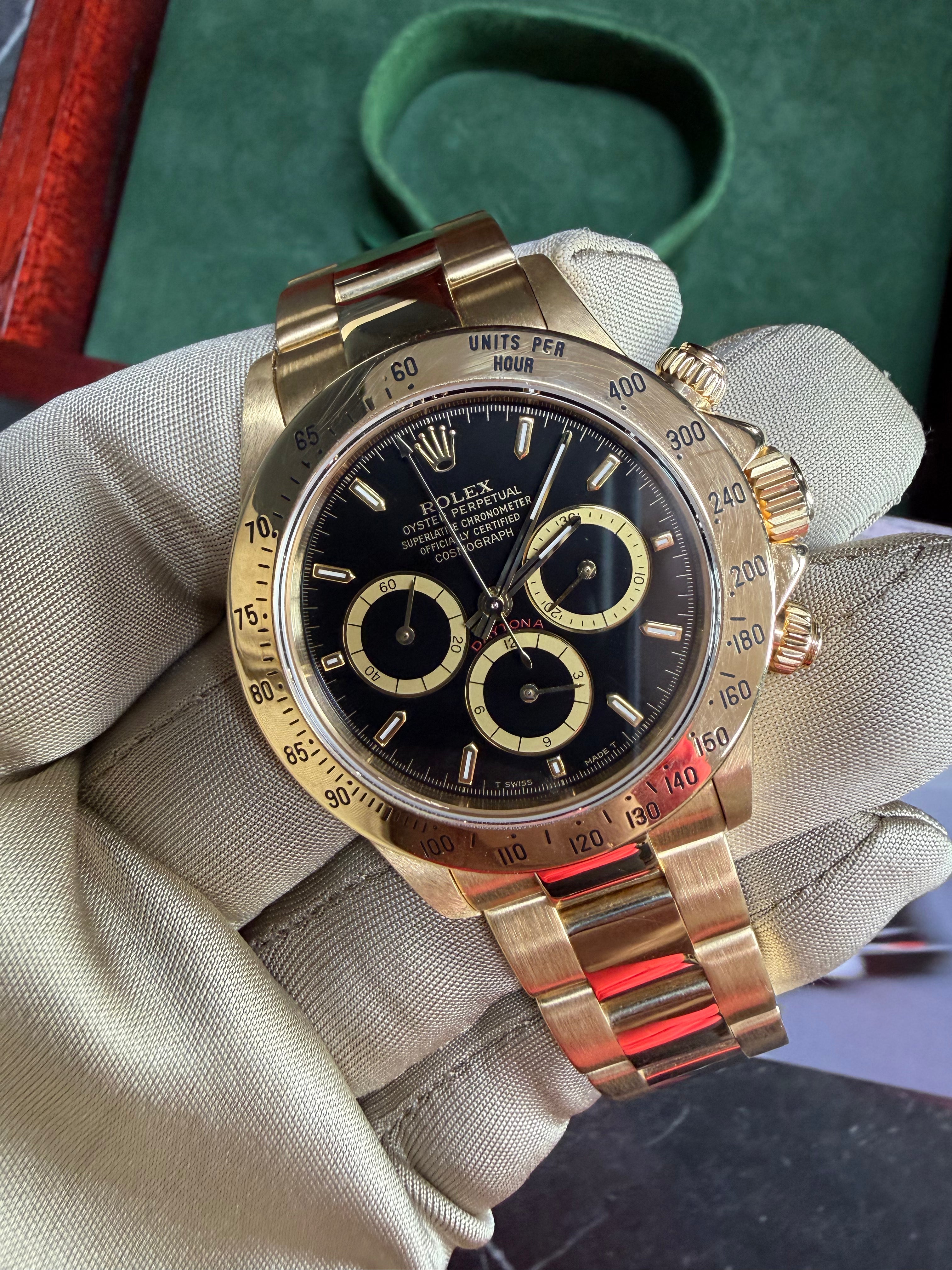 Rolex Daytona 16528 Zenith Black Dial
