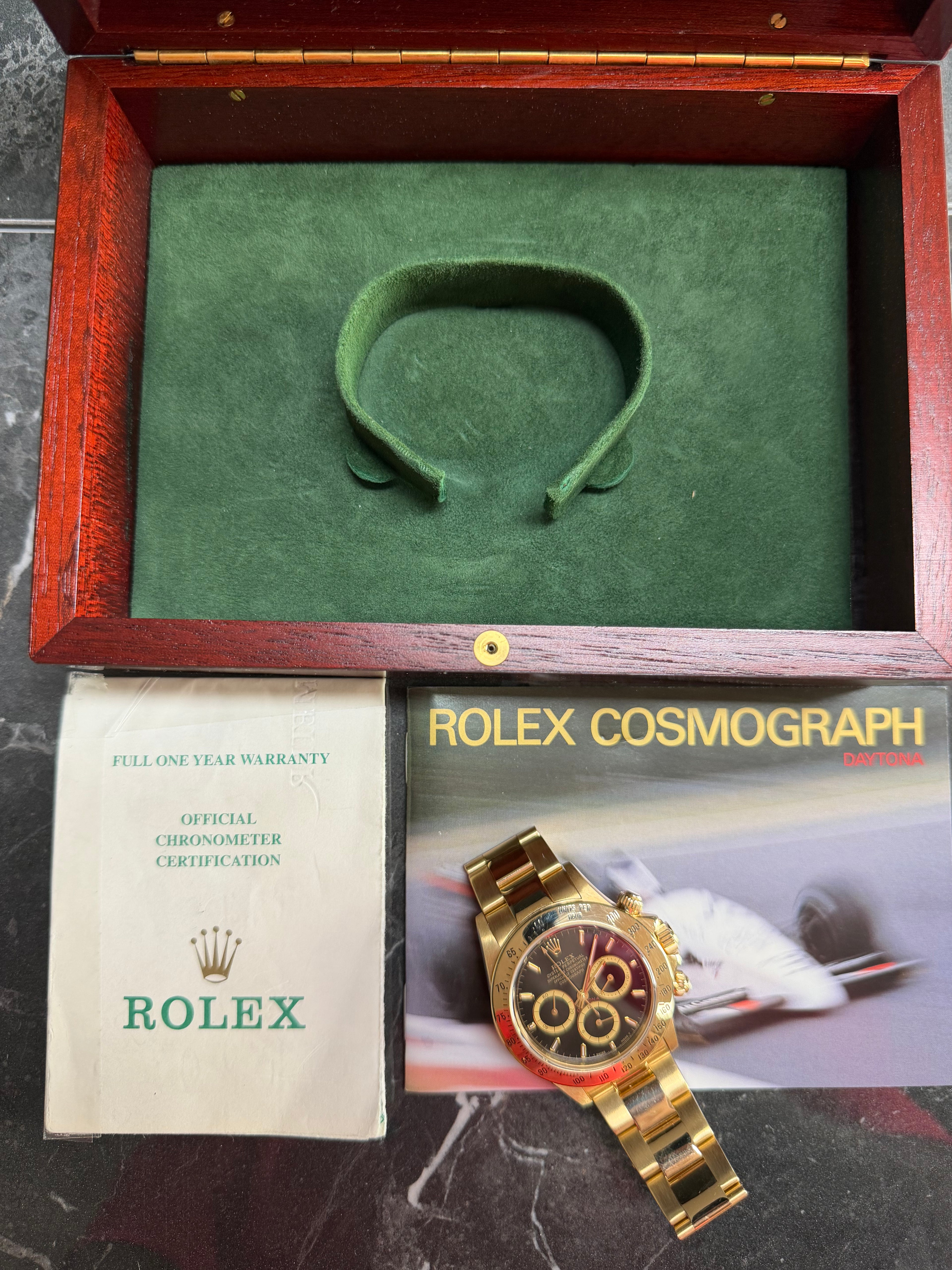 Rolex Daytona 16528 Zenith Black Dial