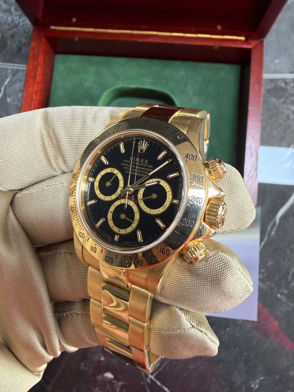 Rolex Daytona 16528 Zenith Black Dial