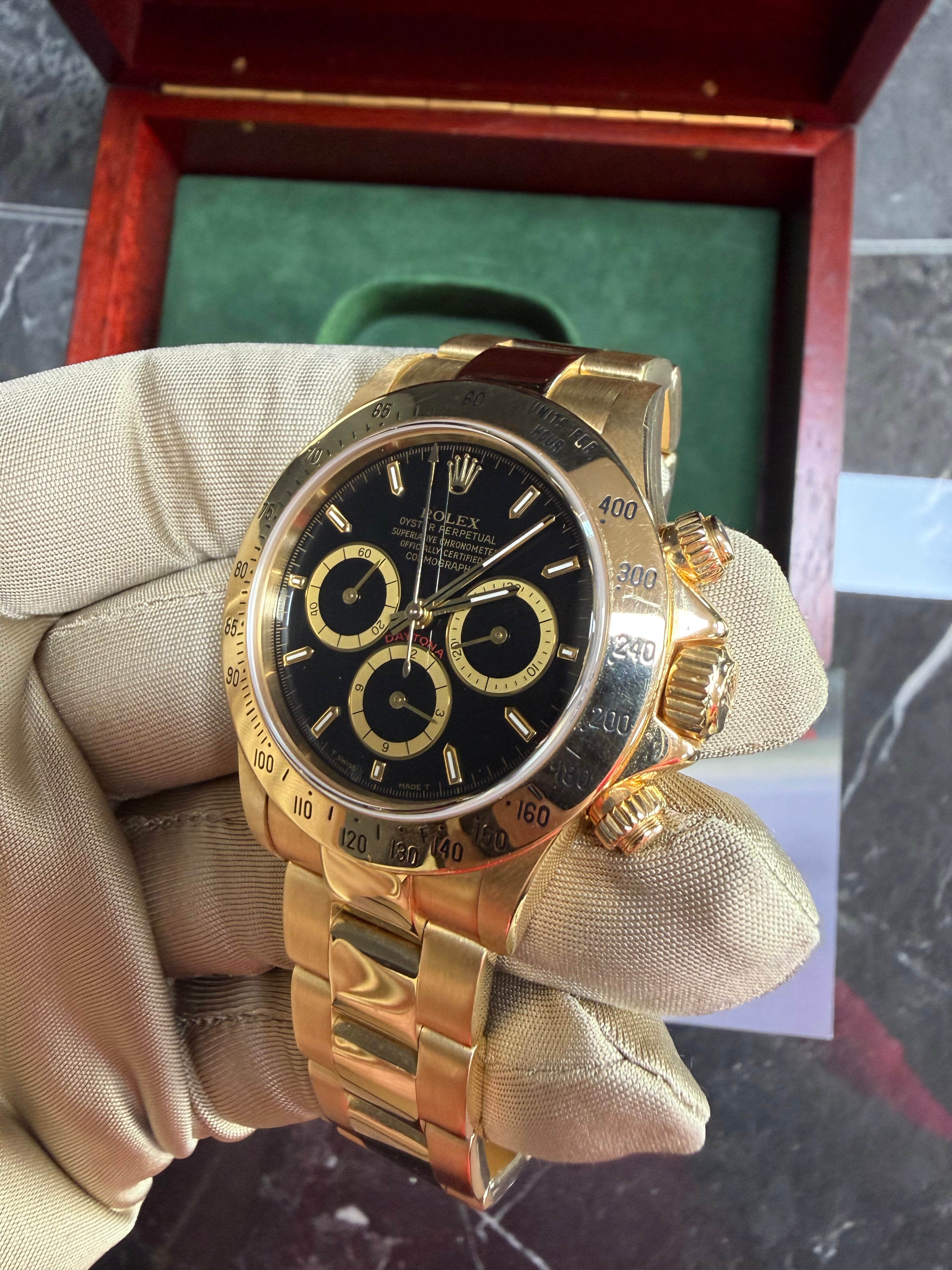 Rolex Daytona 16528 Zenith Black Dial