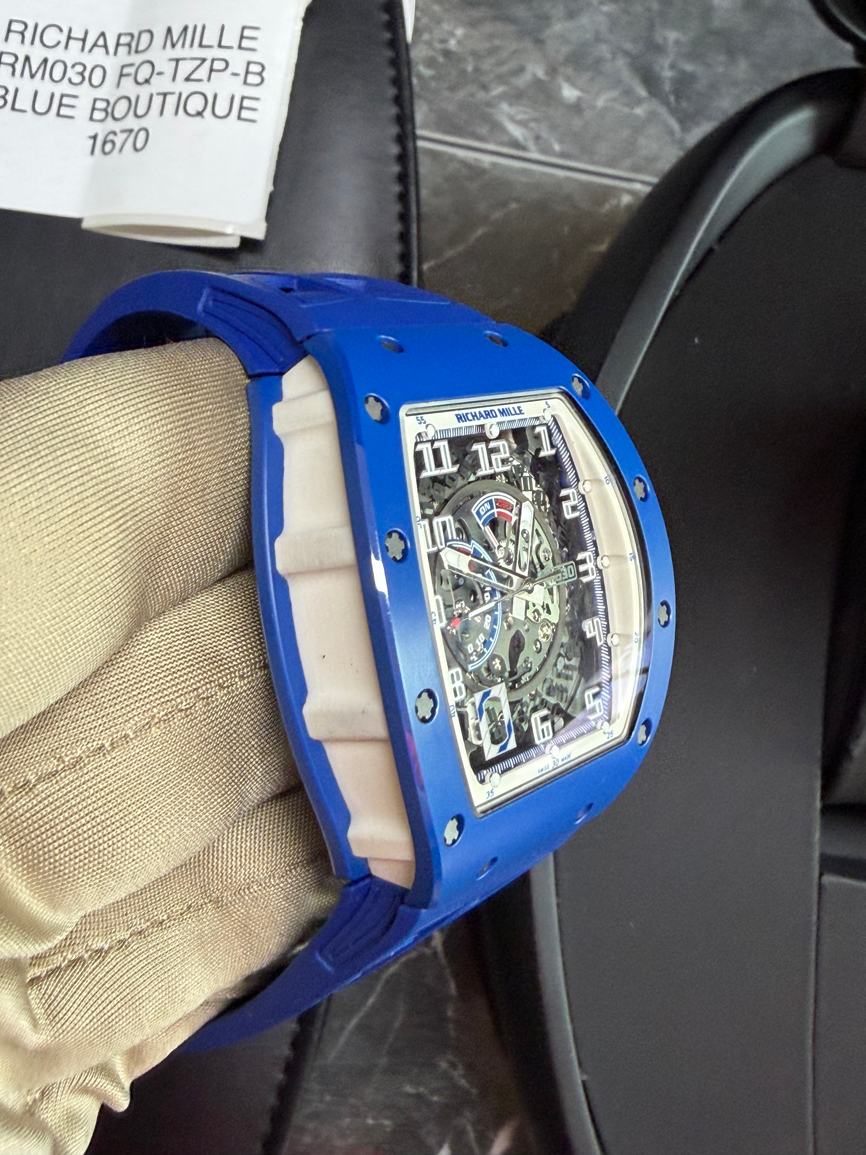 Richard Mille RM 030 Blue Ceramic Boutique Edition