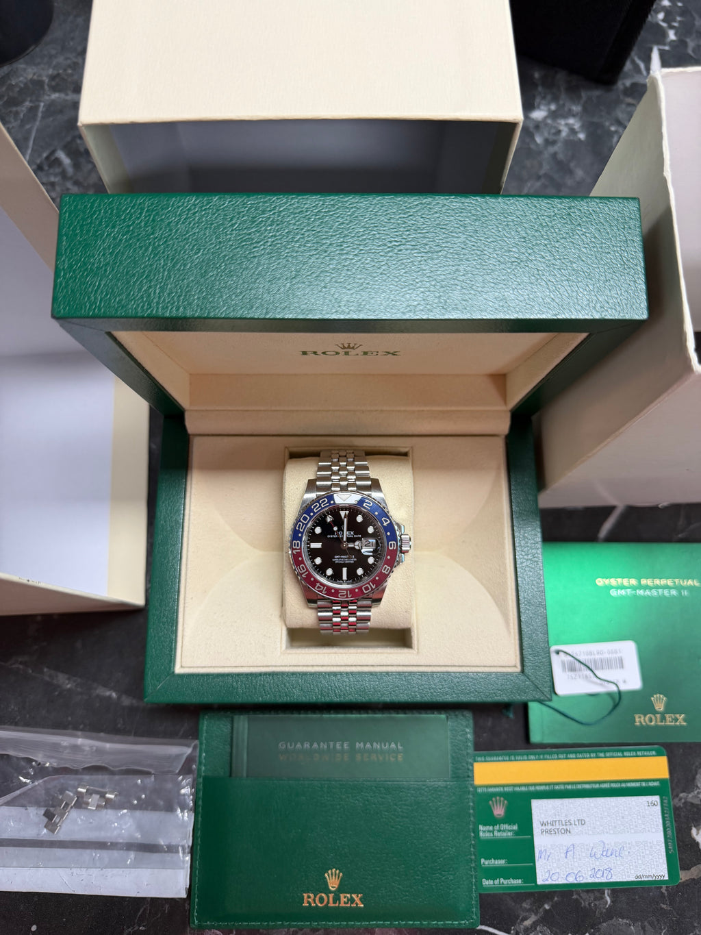 Rolex 126710BLRO GMT Master Pepsi 2018 MK1
