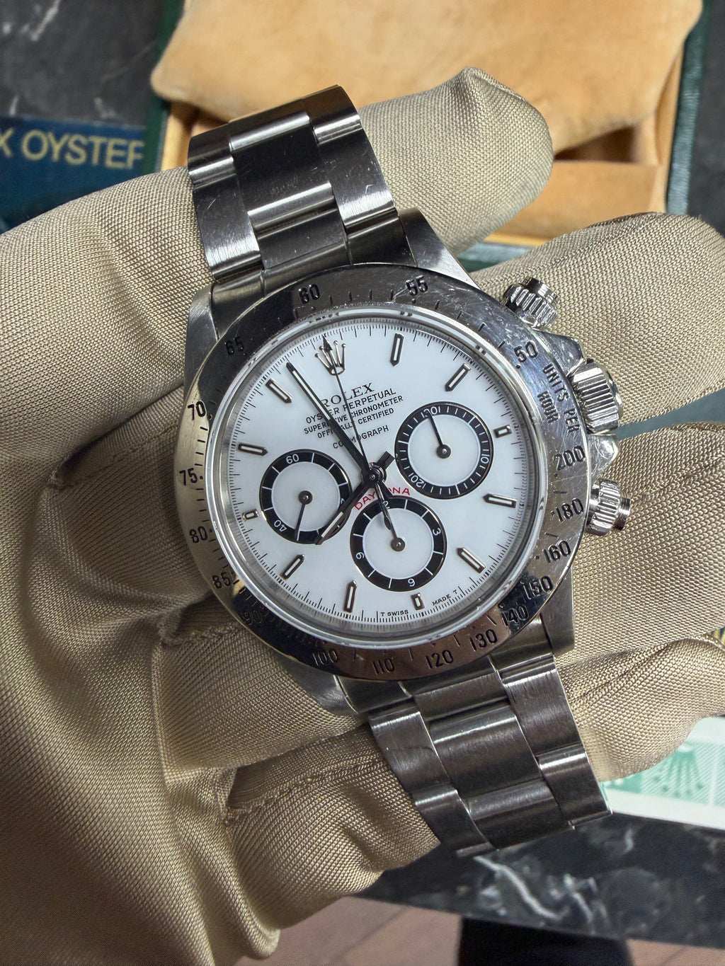 Rolex 16520 Zenith Porcelain Dial Full Set