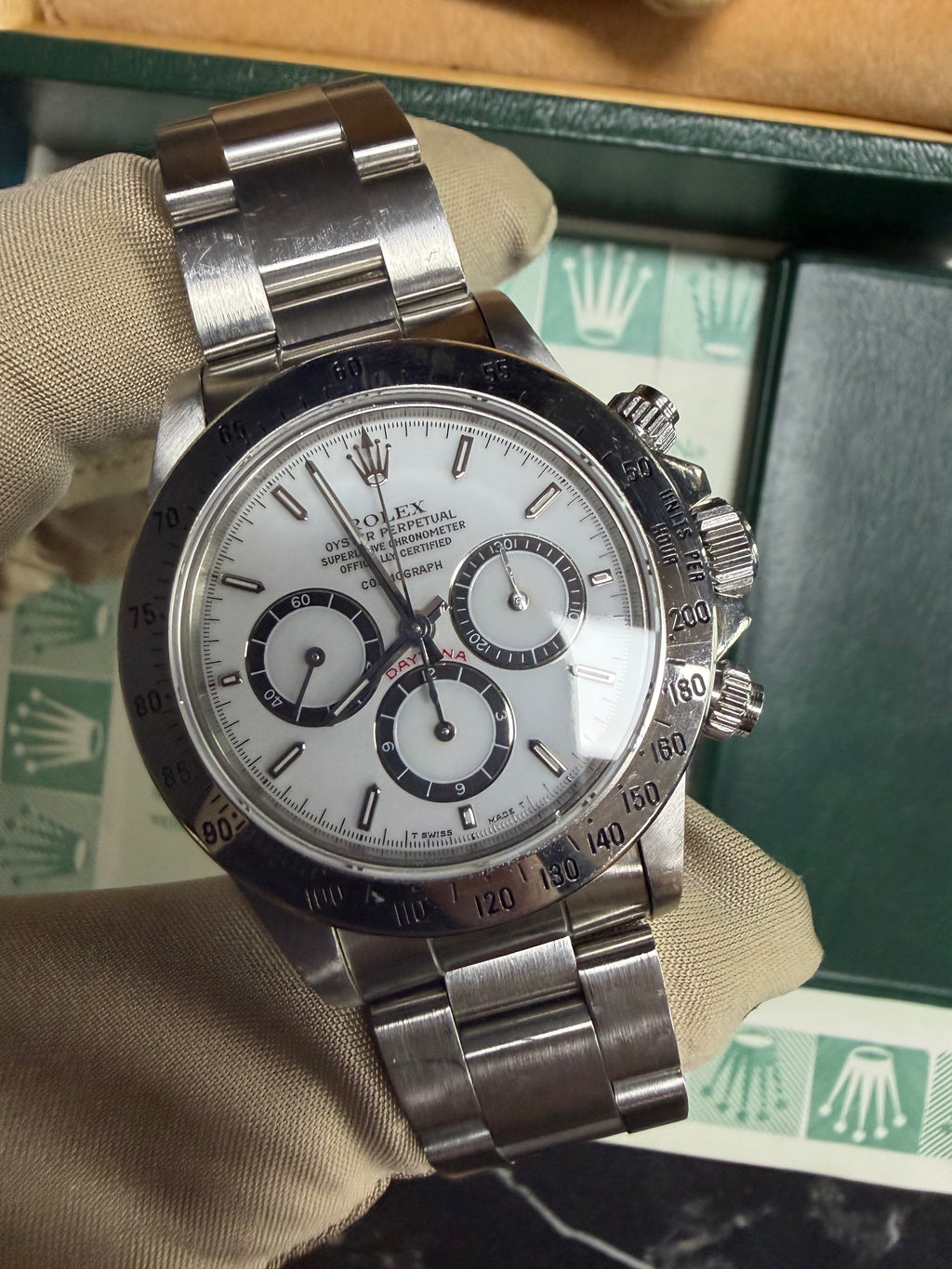 Rolex 16520 Zenith Porcelain Dial Full Set