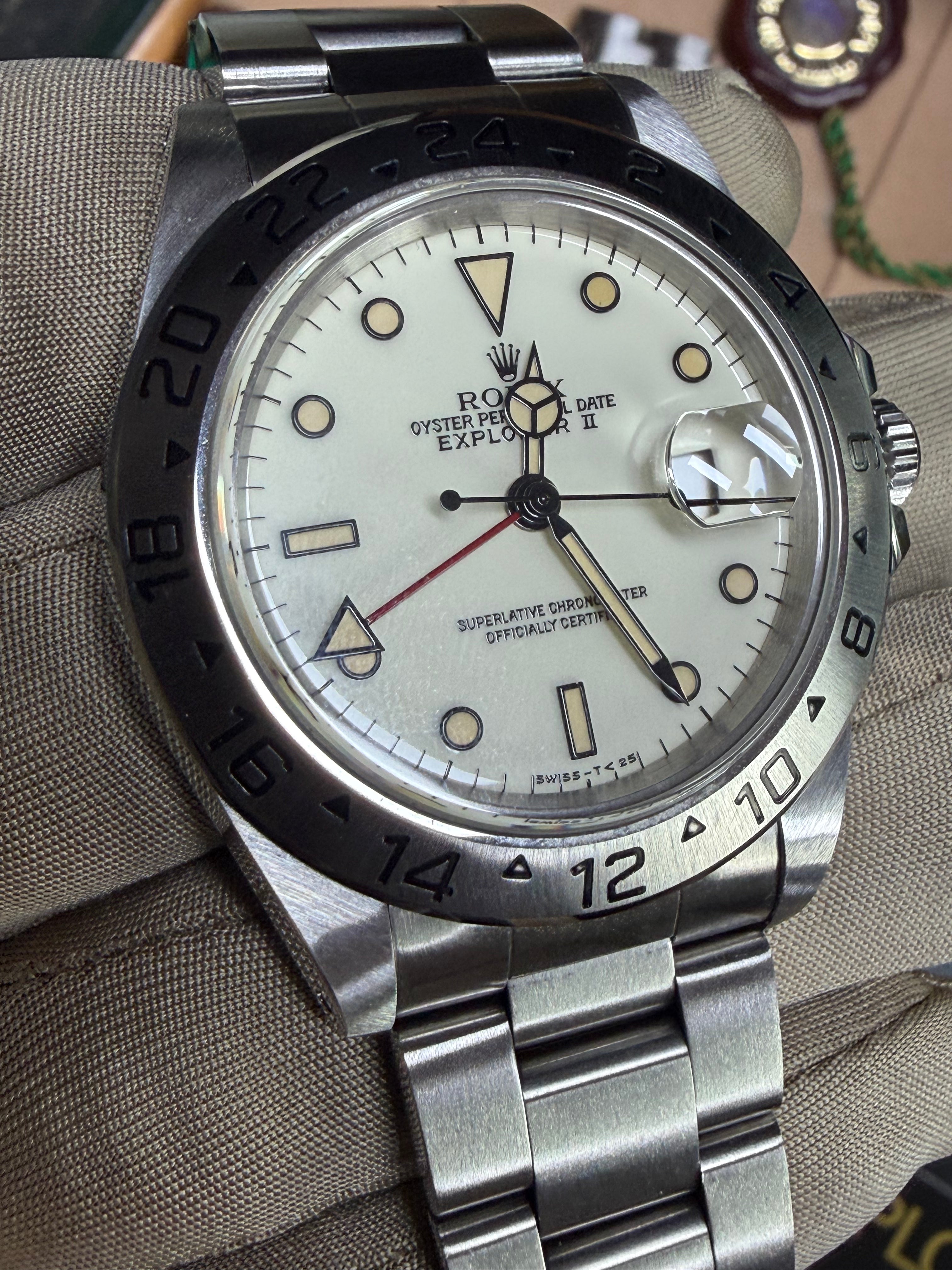 Rolex Explorer II 16750 "Panna Dial" Full Set