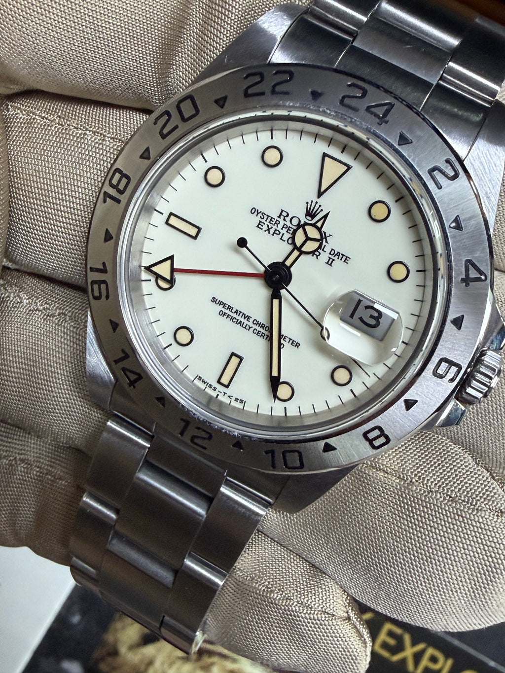 Rolex Explorer II 16750 "Panna Dial" Full Set