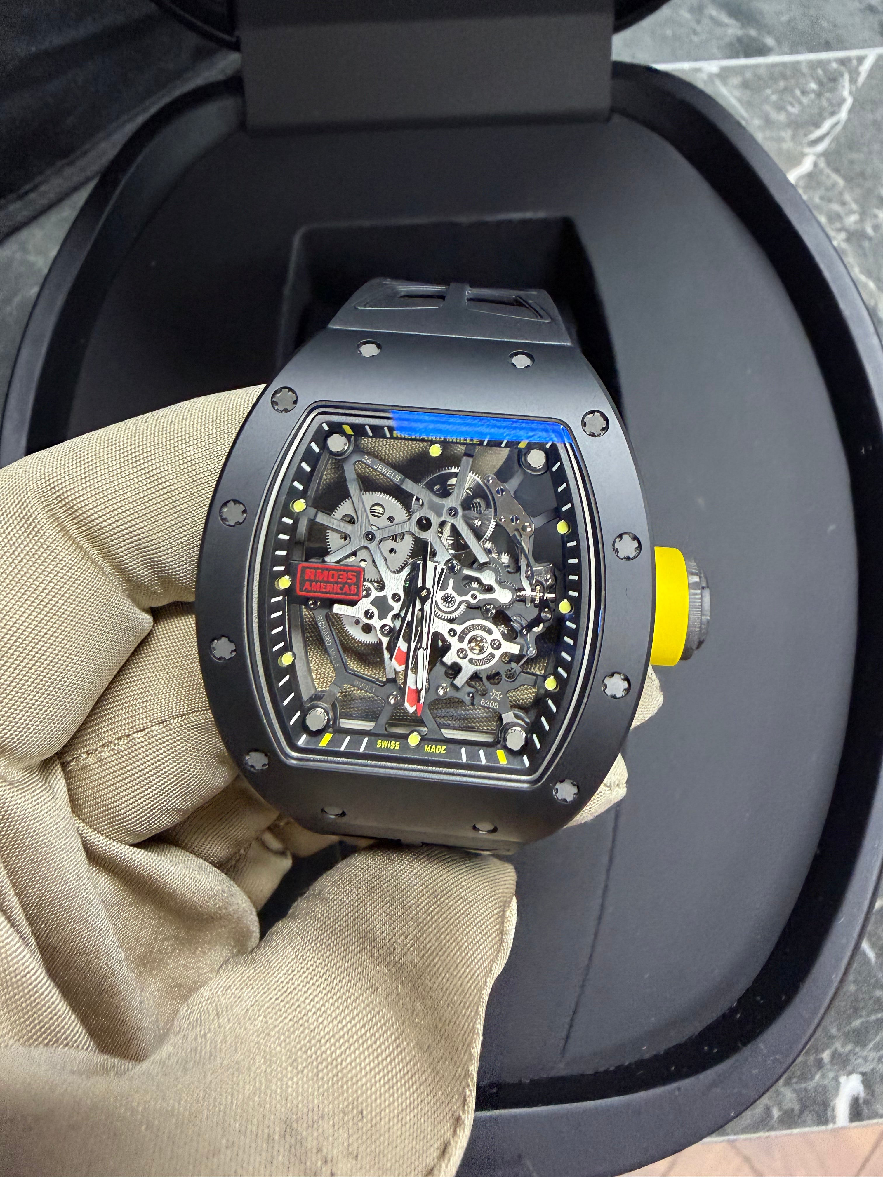 Richard Mille RM 035 "Americas Edition" Black TZP Skeleton