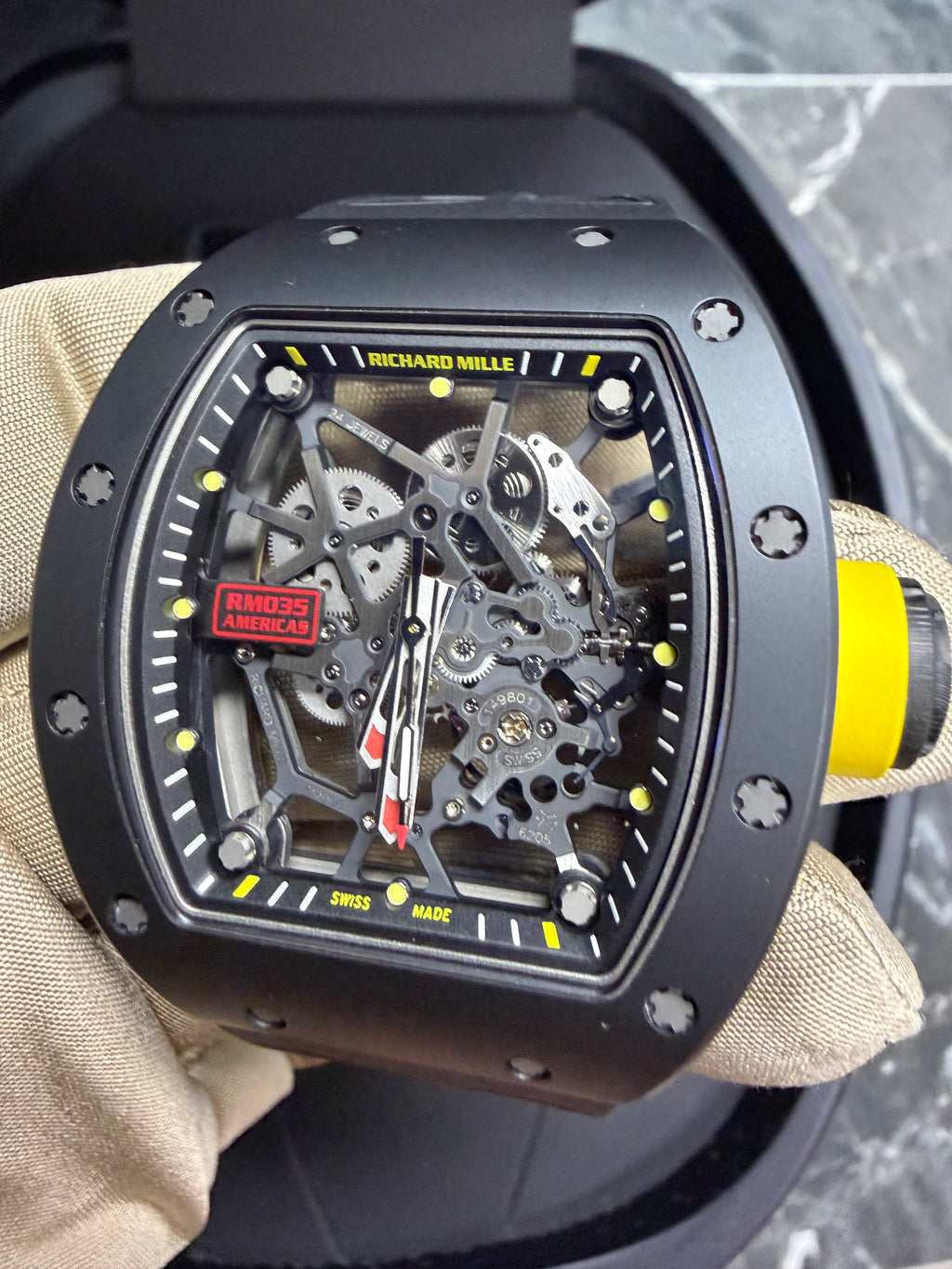Richard Mille RM 035 "Americas Edition" Black TZP Skeleton