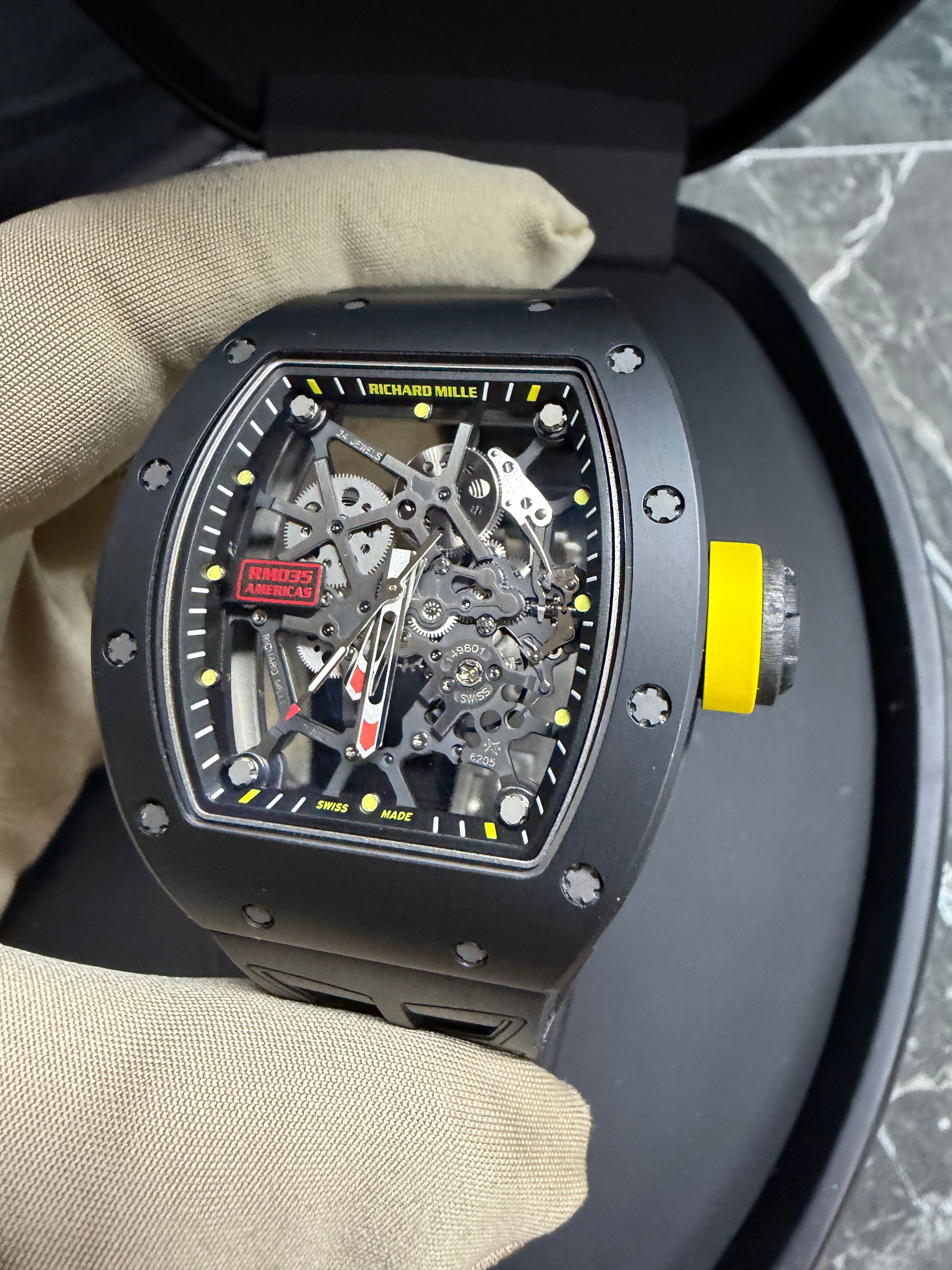 Richard Mille RM 035 "Americas Edition" Black TZP Skeleton