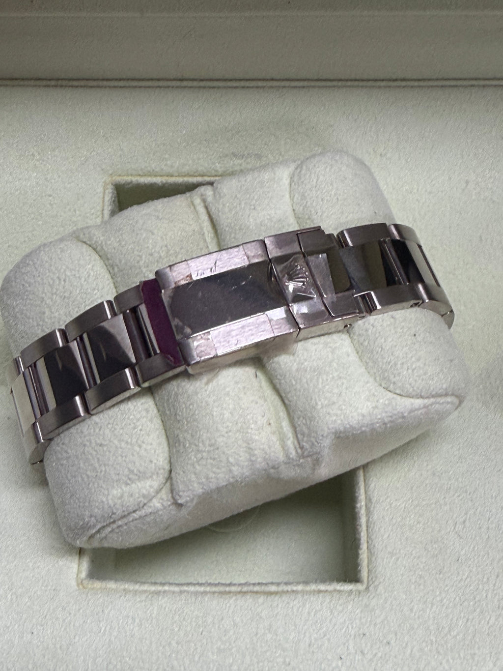 Rolex 116509 Daytona White Gold Diamond Pave & Pink Ruby Watch - Unworn